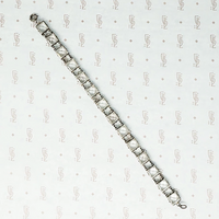 Crystal and Sterling 1920s Bracelet