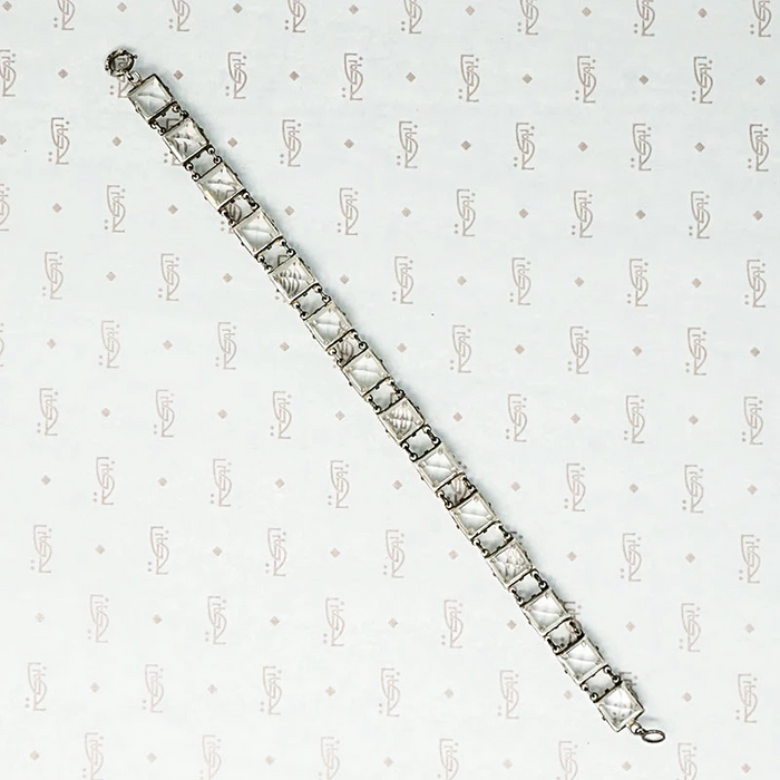 Crystal and Sterling 1920s Bracelet