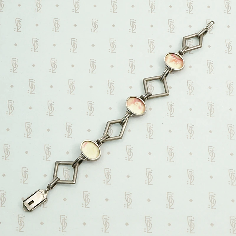 Foster & Bailey Pâte de Verre Sterling Bracelet