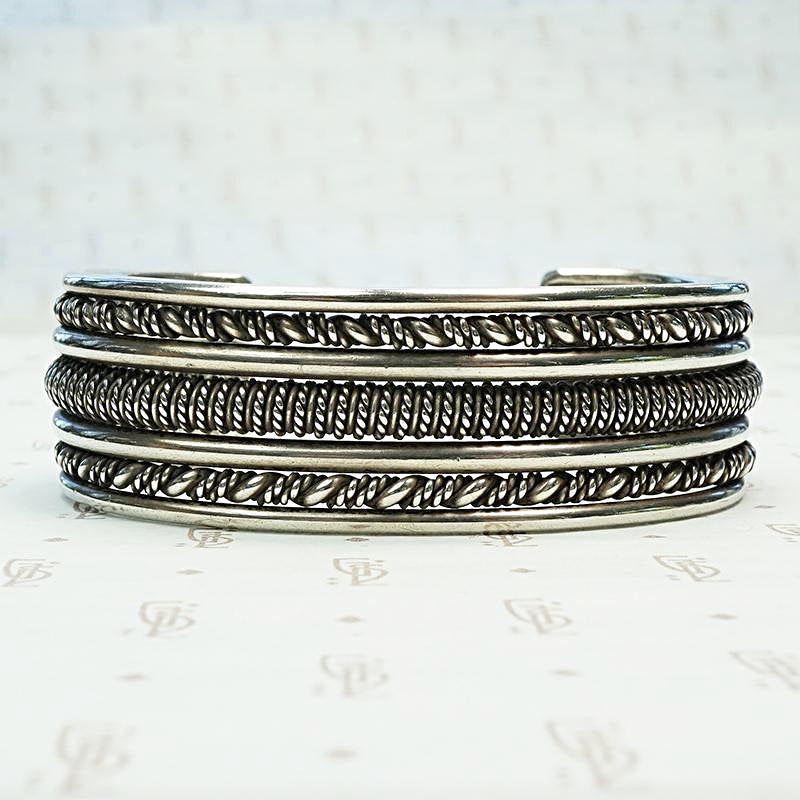 Layers of Braided Silver Cuff