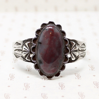 Gorgeous Jasper Hand Made Silver Cuff Bracelet