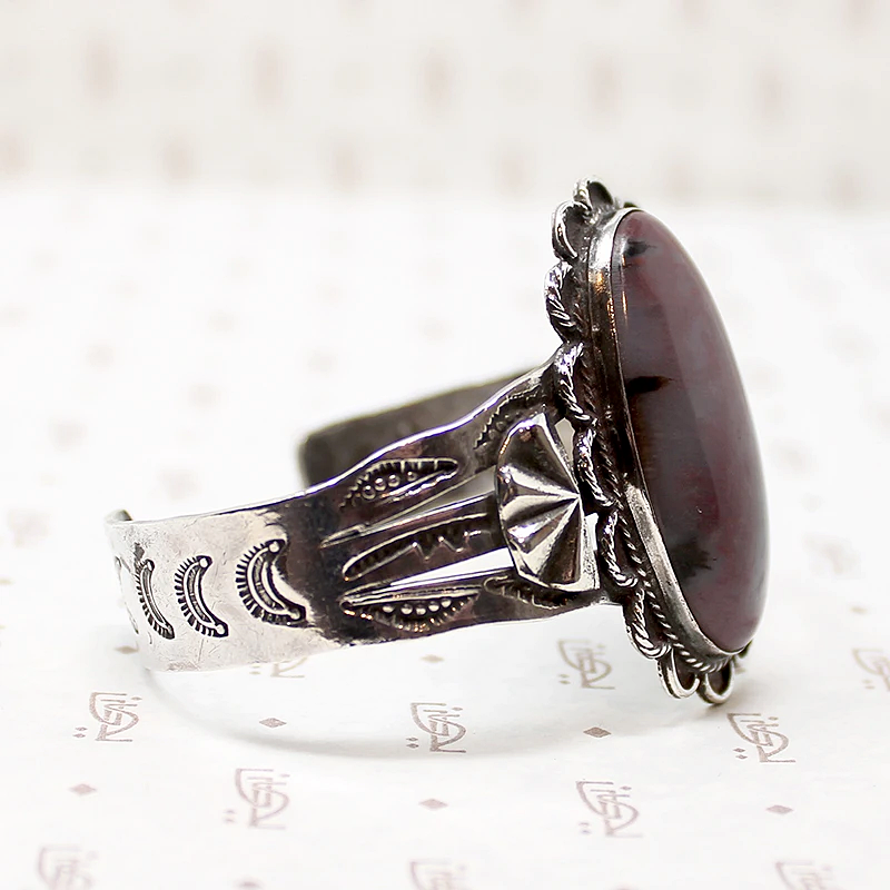 Gorgeous Jasper Hand Made Silver Cuff Bracelet