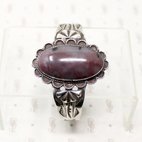 Gorgeous Jasper Hand Made Silver Cuff Bracelet