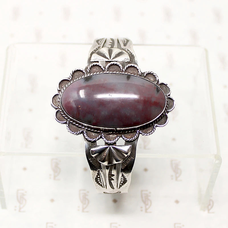 Gorgeous Jasper Hand Made Silver Cuff Bracelet