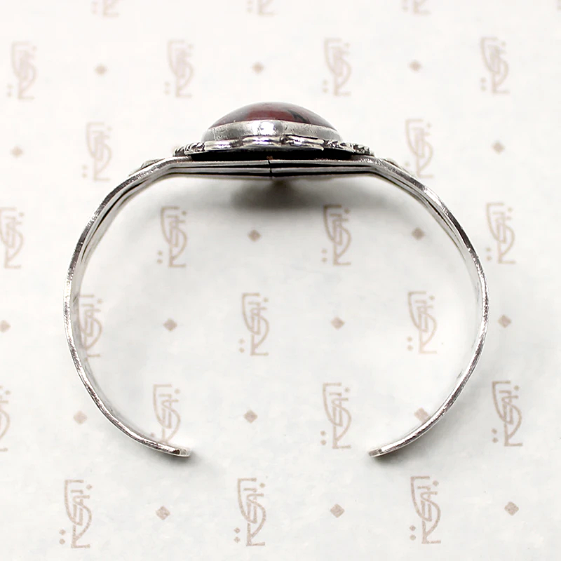 Gorgeous Jasper Hand Made Silver Cuff Bracelet
