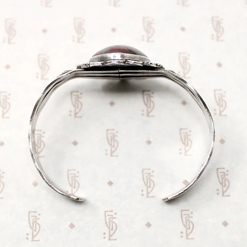 Gorgeous Jasper Hand Made Silver Cuff Bracelet