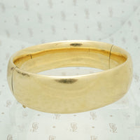Wide Vintage Gold Filled Bangle Bracelet
