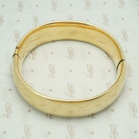 Wide Vintage Gold Filled Bangle Bracelet