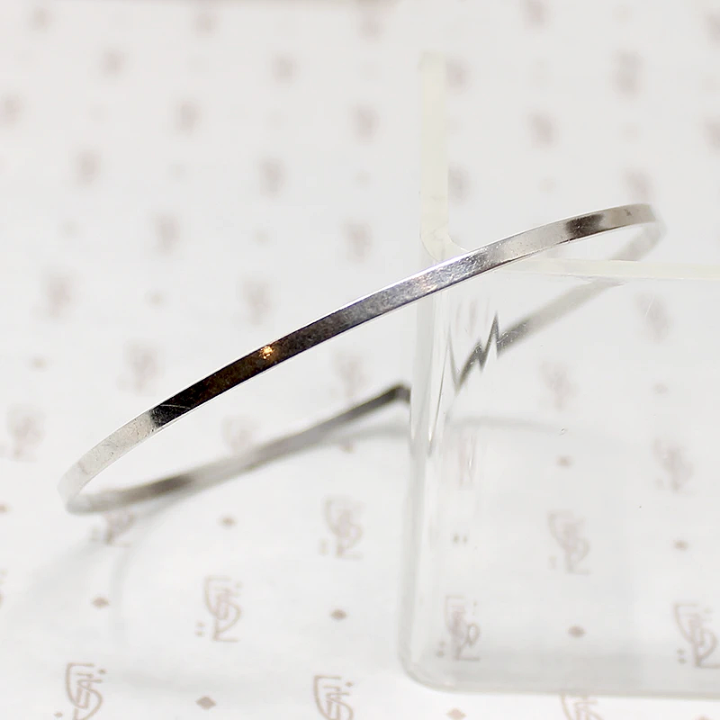 Slim Sterling Silver Bangle Bracelet