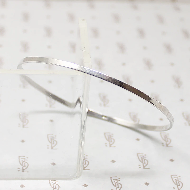 Slim Sterling Silver Bangle Bracelet