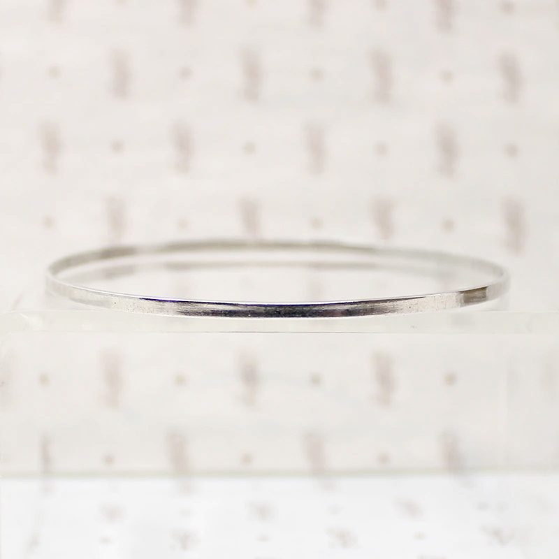 Slim Sterling Silver Bangle Bracelet