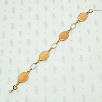 Hand Carved Cameo Victorian Revival Bracelet 