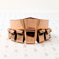 "Merlin" Copper Cuff Bracelet Signed by Renoir