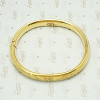 Engraved Victorian Revival Bangle Bracelet