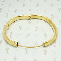 Engraved Victorian Revival Bangle Bracelet