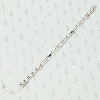 Exquisite Filigree Diamond & Sapphire Line Bracelet