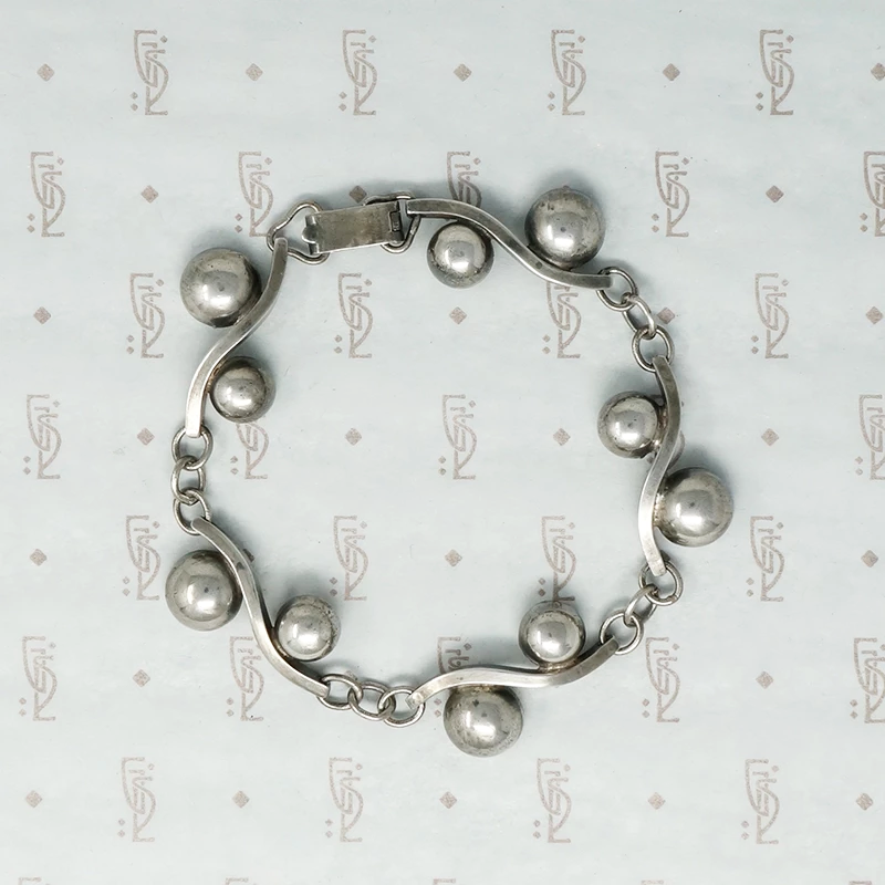 Japanese Modernist Silver Bracelet