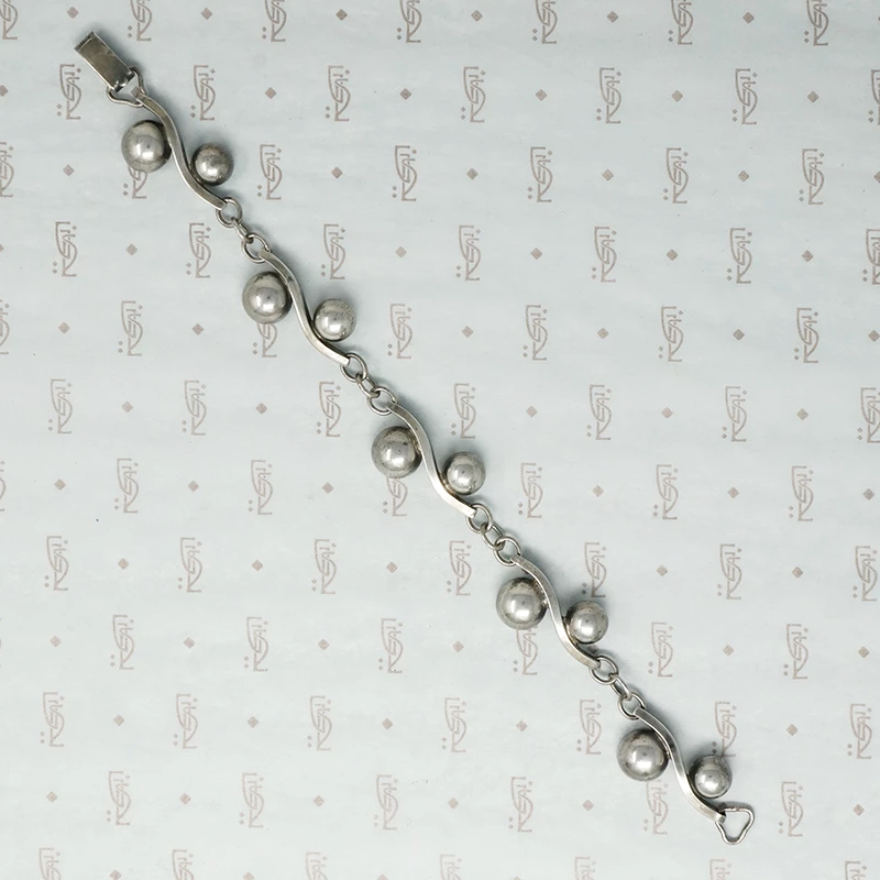 Japanese Modernist Silver Bracelet
