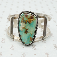Edgy Vintage Turquoise Cuff Bracelet