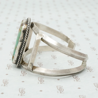 Edgy Vintage Turquoise Cuff Bracelet