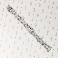 Glittering Mid Century Glamour Rhinestone Bracelet