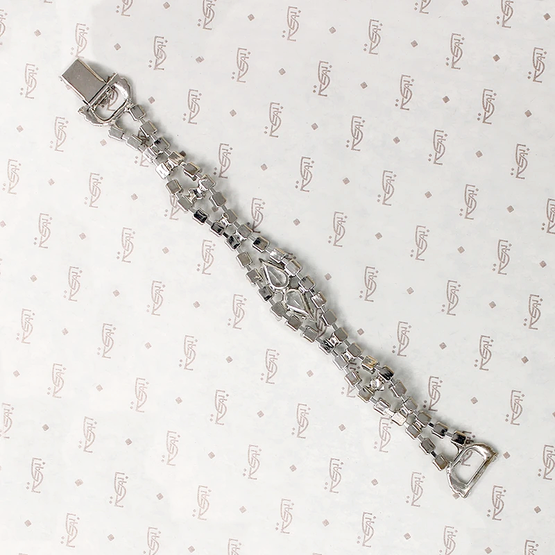 Glittering Mid Century Glamour Rhinestone Bracelet