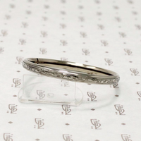 Child's Engraved Sterling Silver Bangle 