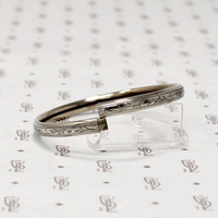 Child's Engraved Sterling Silver Bangle 