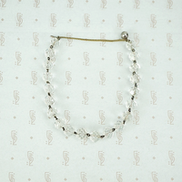 Sparkling Rock Crystal and Sterling Bracelet