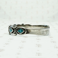 Petite Vintage Cuff with Geometric Inlay