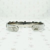 Petite Vintage Cuff with Geometric Inlay