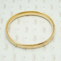 Delicate Floral Engraving Antique Bangle 