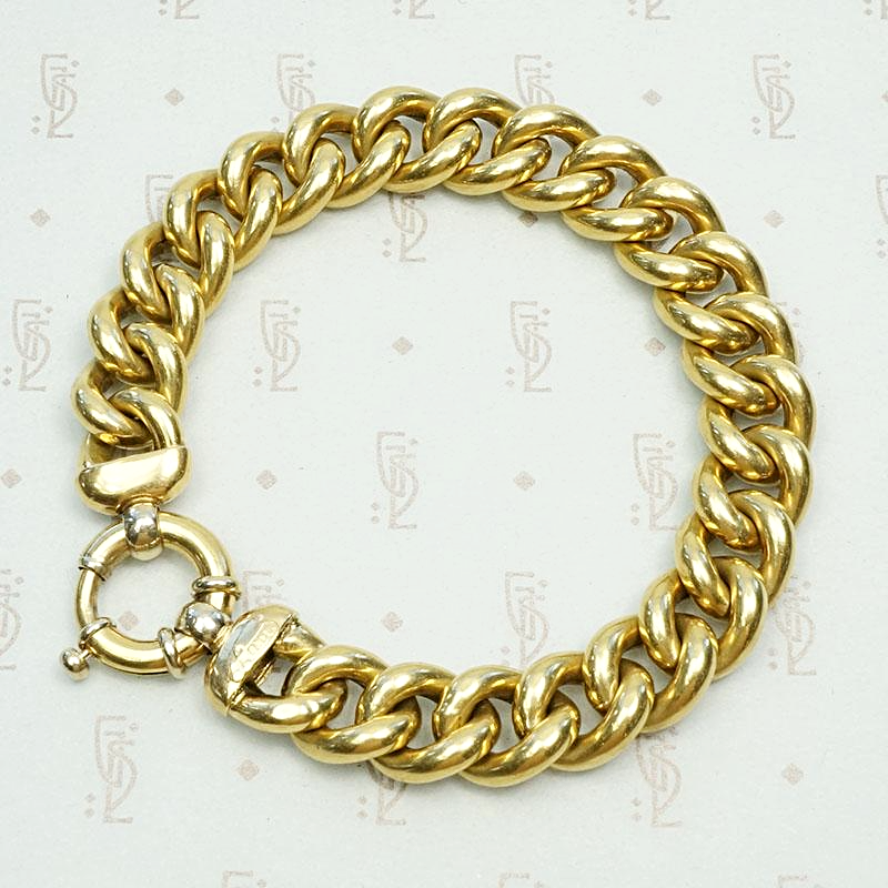 Sumptuous Beauty 18k Gold Italian Bracelet
