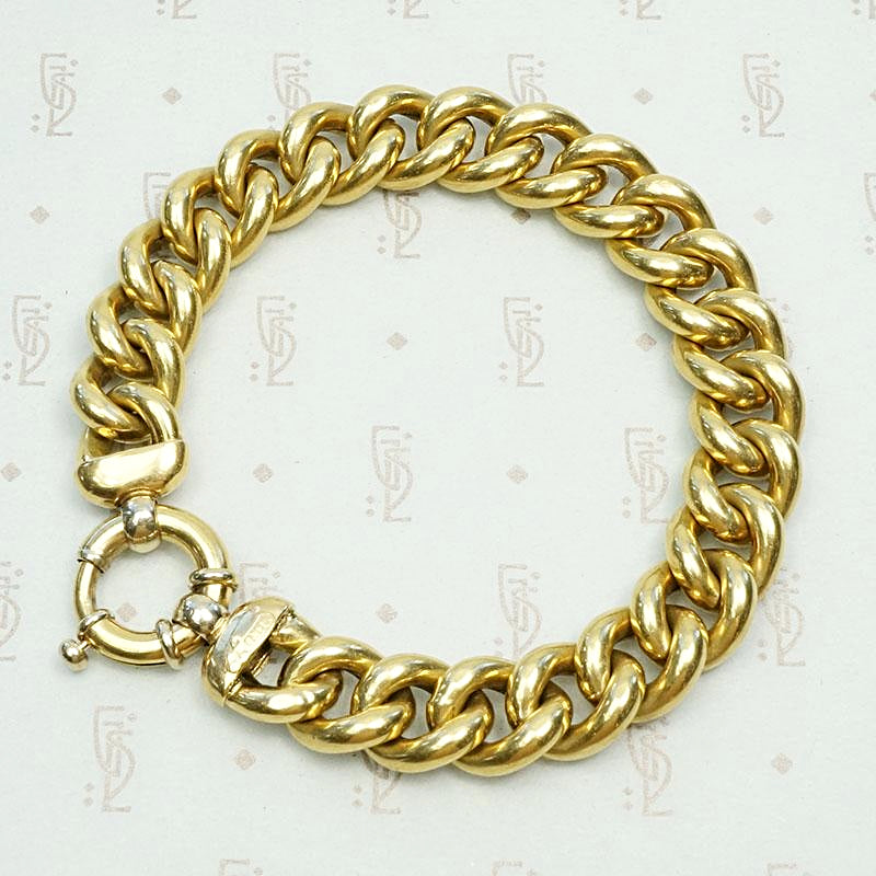 Sumptuous Beauty 18k Gold Italian Bracelet
