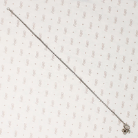 Indian Silver Box Chain Anklet with Bells