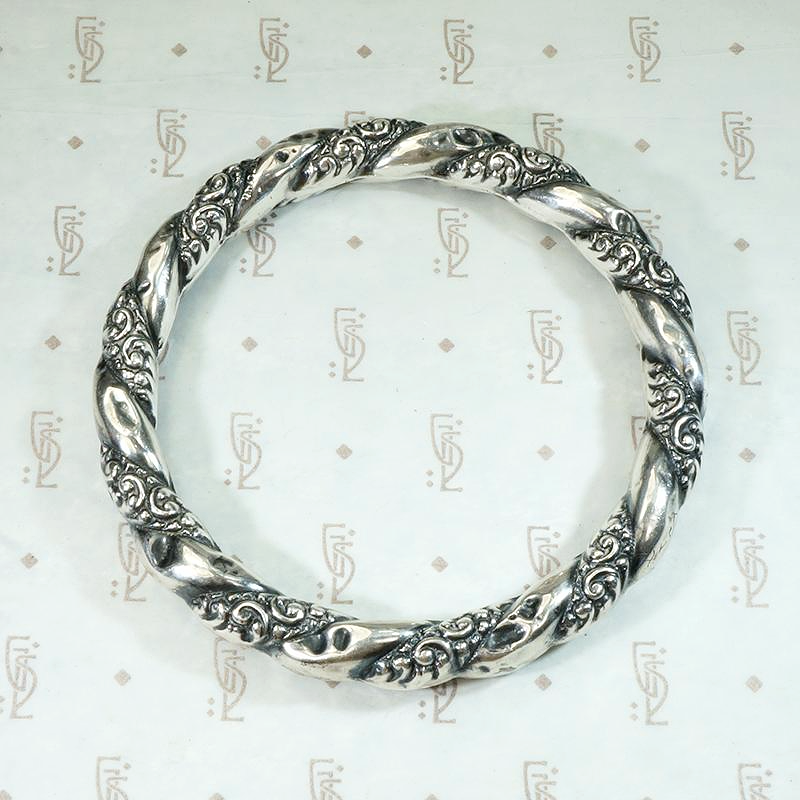 Victorian Repoussé Bracelet with Personal Inscription 