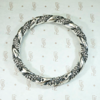 Victorian Repoussé Bracelet with Personal Inscription 