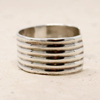 Early Handmade Mantilla Sterling Silver Cuff
