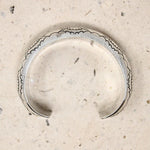 Domed Silver Cuff with Rocker Designs by Bighand