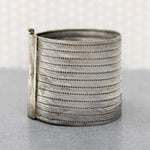 Edwardian Wide & Flexible Silver Plate Bracelet