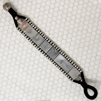 Dramatic Heavy Silver Panel Bracelet