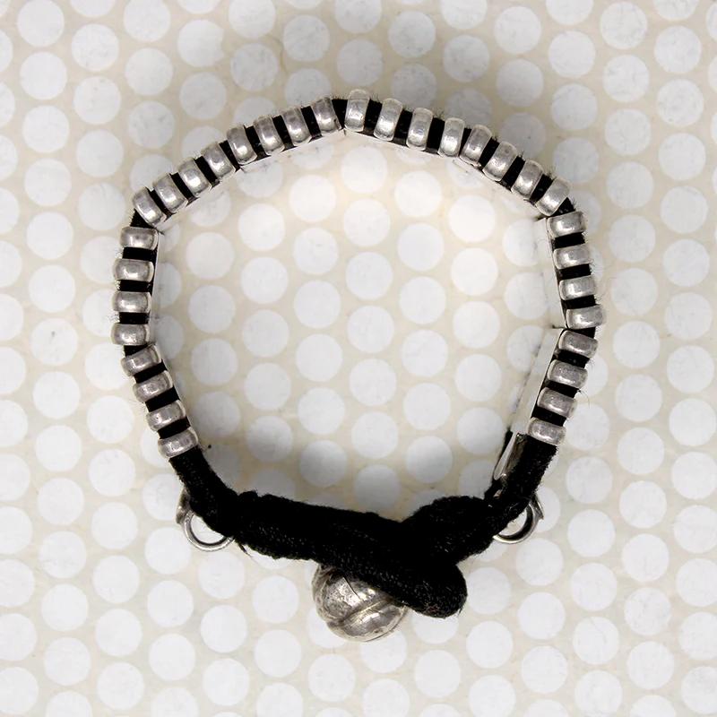 Dramatic Heavy Silver Panel Bracelet
