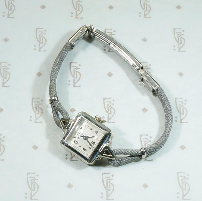 Tasteful Mid Century Ladies' Bulova in 18k White Gold