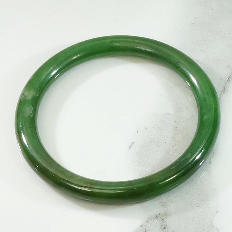 Stunning Deep Green Jade Bangle c. 1920