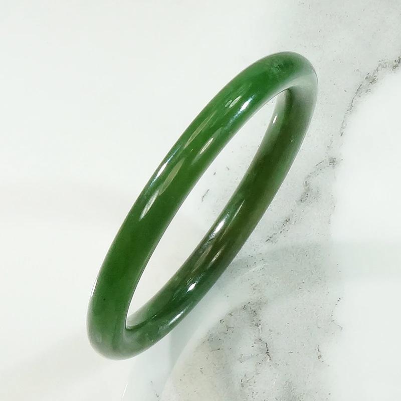 Stunning Deep Green Jade Bangle c. 1920