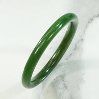 Stunning Deep Green Jade Bangle c. 1920