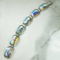 Enameled 1920's German Souvenir Bracelet
