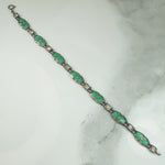 Guilloché Enamel Sterling Silver Bracelet