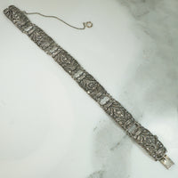 Stunning Marcasite Sterling Art Deco Bracelet