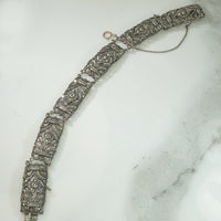Stunning Marcasite Sterling Art Deco Bracelet